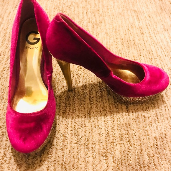 GUESS heels velvet & glitter - Picture 9 of 11
